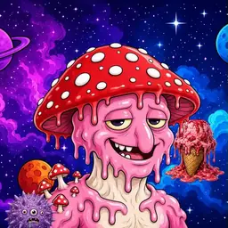 Oozlings #9189, Mushroom Head · Void Nebula