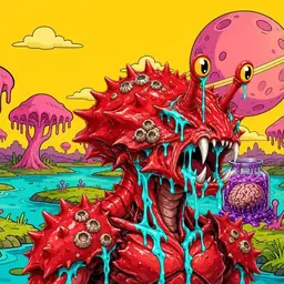 Oozlings #9197, Crab · Turquoise Swamp