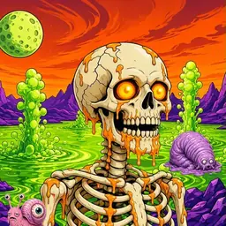 Oozlings #9198, Skull · Acid Lake