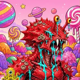 Oozlings #9199, Crab · Candy Planet