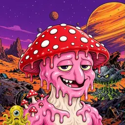Oozlings #9203, Mushroom Head · Ship Junkyard