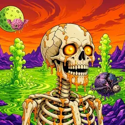 Oozlings #9206, Skull · Acid Lake