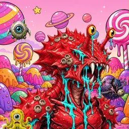 Oozlings #921, Crab · Candy Planet