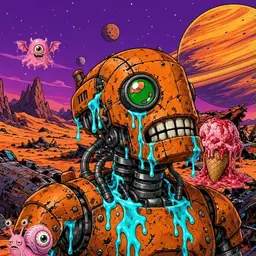 Oozlings #922, Rusty Robot · Ship Junkyard