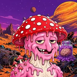 Oozlings #9221, Mushroom Head · Ship Junkyard