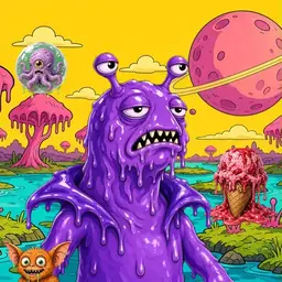 Oozlings #9222, Slug · Turquoise Swamp