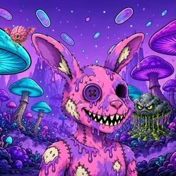Oozlings #9223, Zombie Bunny · Fungus Forest