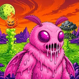 Oozlings #9230, Mutant Moth · Acid Lake