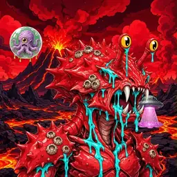 Oozlings #9231, Crab · Lava Fields
