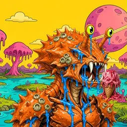 Oozlings #9234, Mutated Crab · Turquoise Swamp