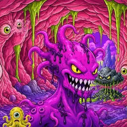 Oozlings #9235, Squid · Flesh Cave