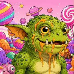 Oozlings #9236, Toad Goblin · Candy Planet