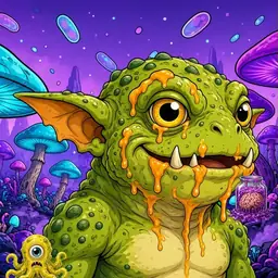 Oozlings #9247, Toad Goblin · Fungus Forest