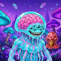 Oozlings #925, Jellyfish Brain · Fungus Forest