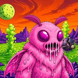 Oozlings #9250, Mutant Moth · Acid Lake