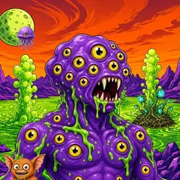 Oozlings #9256, Eyeball Cluster · Acid Lake
