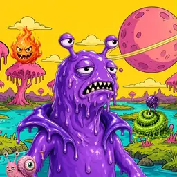 Oozlings #9258, Slug · Turquoise Swamp