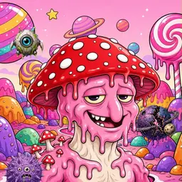 Oozlings #9260, Mushroom Head · Candy Planet