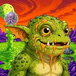 Oozlings #9261, Toad Goblin · Acid Lake