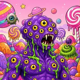 Oozlings #9265, Eyeball Cluster · Candy Planet