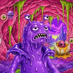 Oozlings #9277, Slug · Flesh Cave