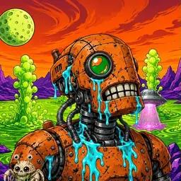 Oozlings #9288, Rusty Robot · Acid Lake