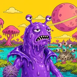 Oozlings #9289, Slug · Turquoise Swamp
