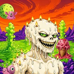 Oozlings #9306, Candle Wax · Acid Lake