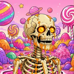 Oozlings #9318, Skull · Candy Planet