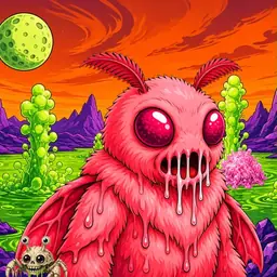 Oozlings #9322, Mutated Mutant Moth · Acid Lake