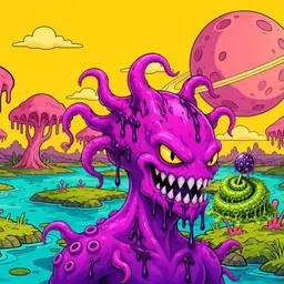 Oozlings #9345, Squid · Turquoise Swamp
