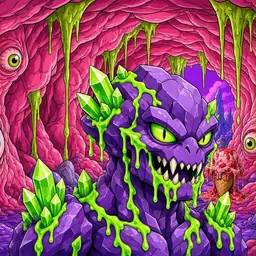 Oozlings #9354, Crystal Rock · Flesh Cave