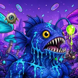 Oozlings #9356, Anglerfish · Fungus Forest
