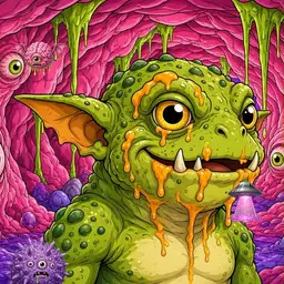 Oozlings #9359, Toad Goblin · Flesh Cave