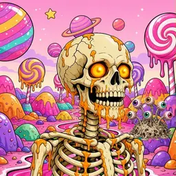 Oozlings #936, Skull · Candy Planet