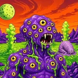 Oozlings #9361, Eyeball Cluster · Acid Lake
