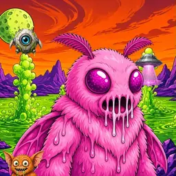 Oozlings #9364, Mutant Moth · Acid Lake
