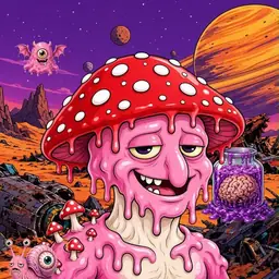 Oozlings #9366, Mushroom Head · Ship Junkyard