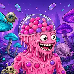 Oozlings #9378, Gumball Brain · Fungus Forest
