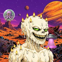 Oozlings #9393, Candle Wax · Ship Junkyard