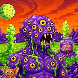 Oozlings #9403, Eyeball Cluster · Acid Lake