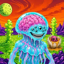 Oozlings #9405, Jellyfish Brain · Acid Lake