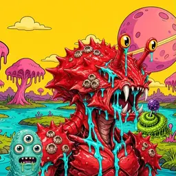 Oozlings #941, Crab · Turquoise Swamp