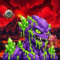 Oozlings #942, Crystal Rock · Lava Fields