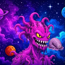 Oozlings #9426, Squid · Void Nebula