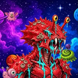 Oozlings #9434, Crab · Void Nebula