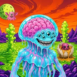 Oozlings #9435, Jellyfish Brain · Acid Lake