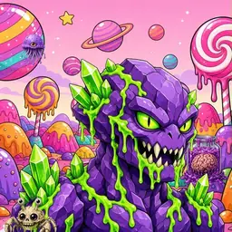 Oozlings #944, Crystal Rock · Candy Planet