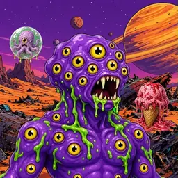 Oozlings #9445, Eyeball Cluster · Ship Junkyard