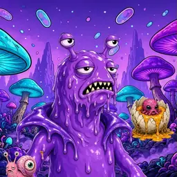 Oozlings #9446, Slug · Fungus Forest